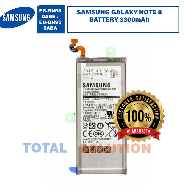 100% ORIGINAL SAMSUNG GALAXY NOTE 8 BATTERY EB-BN950ABE - 3300mAh