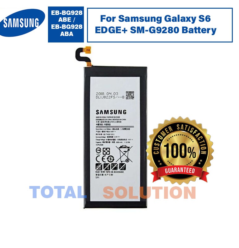 Original Samsung EB-BG928ABE Battery For Samsung Galaxy S6 Edge Plus (S6 Edge+) - 3000mAh