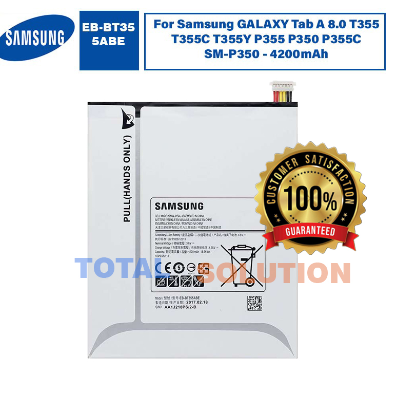 ORIGINAL Samsung GALAXY Tab A 8.0 Battery EB-BT355ABE - 4200mAh