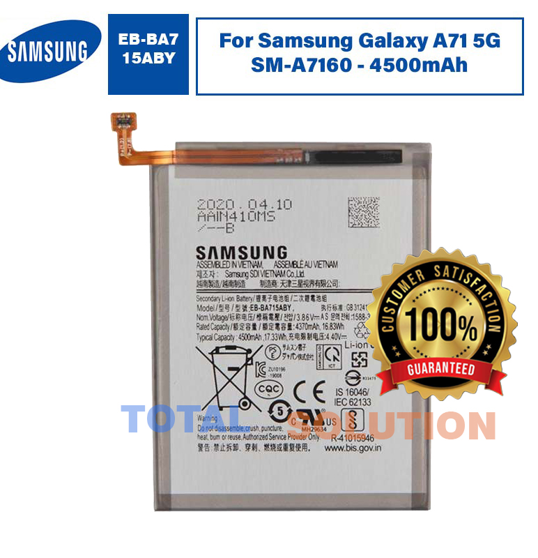 NEW Original Samsung EB-BA715ABY Battery For Samsung Galaxy A71 5G SM-A7160 - 4500mAh