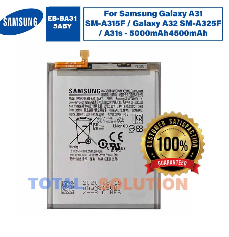 NEW Original Samsung Galaxy A31 / A31s / A32 Battery EB-BA315ABY - 5000mAh