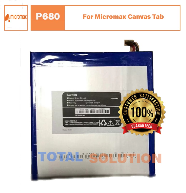 NEW Original Micromax Canvas Tab P680 Battery - 4000mAh